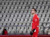 Kewin Komar of Puszcza Niepolomice during Puszcza Niepolomice - Lech Poznan match of the Ekstraklasa Polish Football League, at Cracovia Sta...