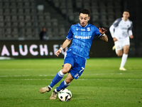 Afonso Sousa of Lech Poznan during Puszcza Niepolomice - Lech Poznan match of the Ekstraklasa Polish Football League, at Cracovia Stadium in...