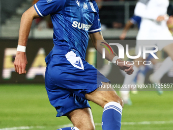 Afonso Sousa of Lech Poznan during Puszcza Niepolomice - Lech Poznan match of the Ekstraklasa Polish Football League, at Cracovia Stadium in...