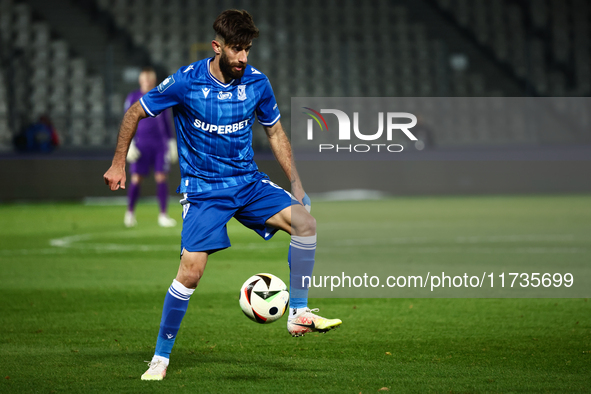 Ali Gholizadeh of Lech Poznan during Puszcza Niepolomice - Lech Poznan match of the Ekstraklasa Polish Football League, at Cracovia Stadium...