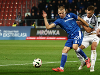 Antoni Kozubal of Lech Poznan during Puszcza Niepolomice - Lech Poznan match of the Ekstraklasa Polish Football League, at Cracovia Stadium...