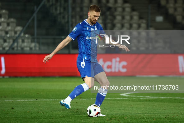 Bartosz Salamon of Lech Poznan during Puszcza Niepolomice - Lech Poznan match of the Ekstraklasa Polish Football League, at Cracovia Stadium...