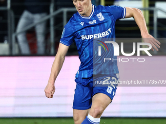 Artur Craciun of Lech Poznan during Puszcza Niepolomice - Lech Poznan match of the Ekstraklasa Polish Football League, at Cracovia Stadium i...