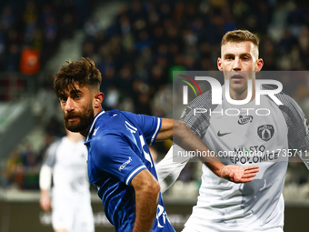 Ali Gholizadeh of Lech Poznan during Puszcza Niepolomice - Lech Poznan match of the Ekstraklasa Polish Football League, at Cracovia Stadium...