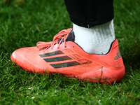 Adidas F50 shoe during Puszcza Niepolomice - Lech Poznan match of the Ekstraklasa Polish Football League, at Cracovia Stadium in Krakow, Pol...