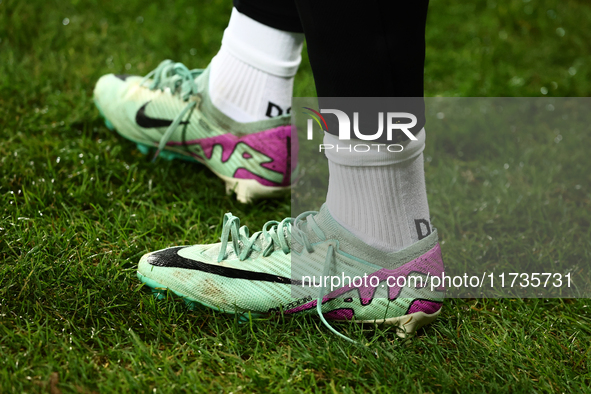 Nike Air Zoom shoes during Puszcza Niepolomice - Lech Poznan match of the Ekstraklasa Polish Football League, at Cracovia Stadium in Krakow,...