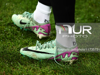 Nike Air Zoom shoes during Puszcza Niepolomice - Lech Poznan match of the Ekstraklasa Polish Football League, at Cracovia Stadium in Krakow,...