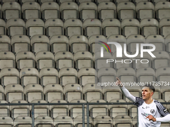 Michalis Kosidis of Puszcza Niepolomice celebrates the goal during Puszcza Niepolomice - Lech Poznan match of the Ekstraklasa Polish Footbal...