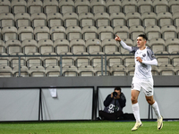 Michalis Kosidis of Puszcza Niepolomice celebrates the goal during Puszcza Niepolomice - Lech Poznan match of the Ekstraklasa Polish Footbal...