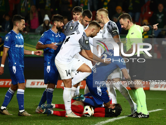 Kewin Komar of Puszcza Niepolomice during Puszcza Niepolomice - Lech Poznan match of the Ekstraklasa Polish Football League, at Cracovia Sta...