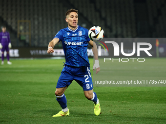 Joel Pereira of Lech Poznan during Puszcza Niepolomice - Lech Poznan match of the Ekstraklasa Polish Football League, at Cracovia Stadium in...