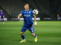 Joel Pereira of Lech Poznan during Puszcza Niepolomice - Lech Poznan match of the Ekstraklasa Polish Football League, at Cracovia Stadium in...