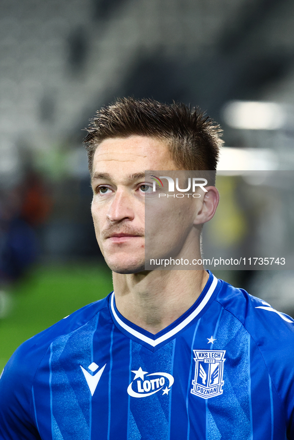 Radoslaw Murawski of Lech Poznan during Puszcza Niepolomice - Lech Poznan match of the Ekstraklasa Polish Football League, at Cracovia Stadi...