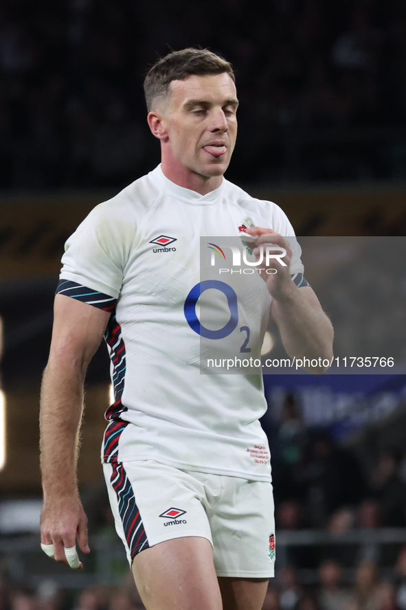 England's George Ford (Sale Sharks) is in action during the Autumn Nations Series International Rugby match between England and New Zealand...