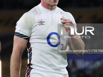 England's George Ford (Sale Sharks) is in action during the Autumn Nations Series International Rugby match between England and New Zealand...