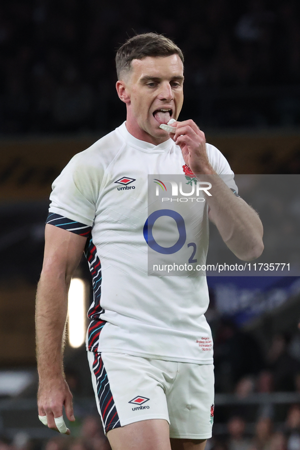 England's George Ford (Sale Sharks) is in action during the Autumn Nations Series International Rugby match between England and New Zealand...