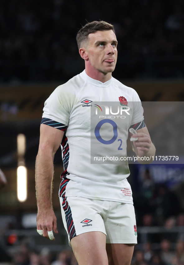 England's George Ford (Sale Sharks) is in action during the Autumn Nations Series International Rugby match between England and New Zealand...