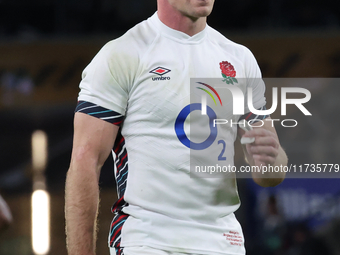 England's George Ford (Sale Sharks) is in action during the Autumn Nations Series International Rugby match between England and New Zealand...