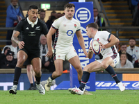 From left to right, England's Henry Slade (Exeter Chiefs) and England's George Ford (Sale Sharks) play during the Autumn Nations Series Inte...