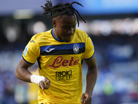 Ademola Lookman of Atalanta BC celebrates after scoring during the Serie A match between SSC Napoli and Atalanta BC at Stadio Diego Armando...