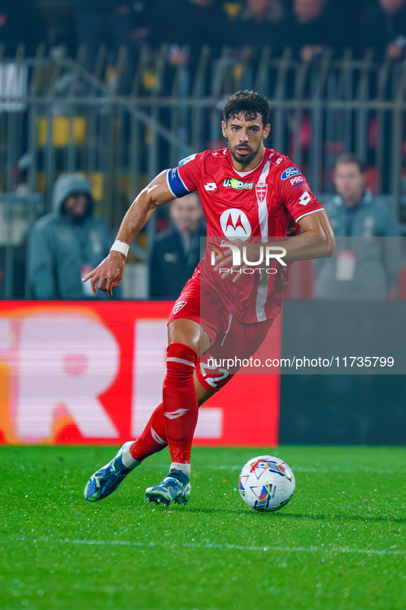 Pablo Mari participates in the match between AC Monza and AC Milan, Serie A, at U-Power Stadium in Monza, Italy, on November 2, 2024. 