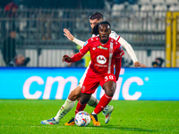 Warren Bondo participates in the match between AC Monza and AC Milan, Serie A, at U-Power Stadium in Monza, Italy, on November 2, 2024. (