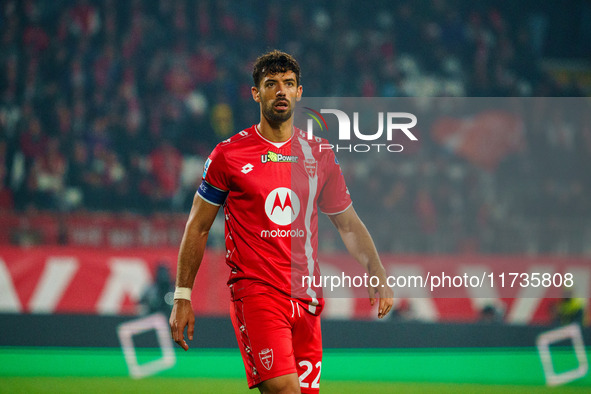 Pablo Mari participates in the match between AC Monza and AC Milan, Serie A, at U-Power Stadium in Monza, Italy, on November 2, 2024. 