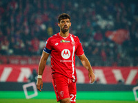 Pablo Mari participates in the match between AC Monza and AC Milan, Serie A, at U-Power Stadium in Monza, Italy, on November 2, 2024. (