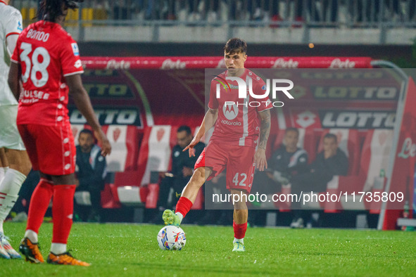 Alessandro Bianco participates in the match between AC Monza and AC Milan, Serie A, at U-Power Stadium in Monza, Italy, on November 2, 2024....