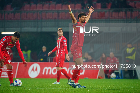 Pablo Mari participates in the match between AC Monza and AC Milan, Serie A, at U-Power Stadium in Monza, Italy, on November 2, 2024. 