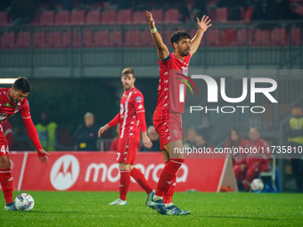 Pablo Mari participates in the match between AC Monza and AC Milan, Serie A, at U-Power Stadium in Monza, Italy, on November 2, 2024. (