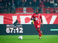 Warren Bondo participates in the match between AC Monza and AC Milan, Serie A, at U-Power Stadium in Monza, Italy, on November 2, 2024. (