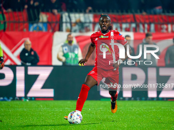 Warren Bondo participates in the match between AC Monza and AC Milan, Serie A, at U-Power Stadium in Monza, Italy, on November 2, 2024. (