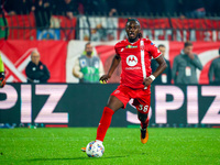 Warren Bondo participates in the match between AC Monza and AC Milan, Serie A, at U-Power Stadium in Monza, Italy, on November 2, 2024. (