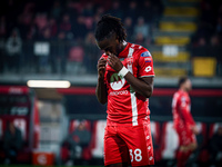 Warren Bondo participates in the match between AC Monza and AC Milan, Serie A, at U-Power Stadium in Monza, Italy, on November 2, 2024. (