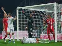 Mike Maignan participates in the match between AC Monza and AC Milan, Serie A, at U-Power Stadium in Monza, Italy, on November 2, 2024. (