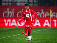 Samuele Vignato participates in the match between AC Monza and AC Milan, Serie A, at U-Power Stadium in Monza, Italy, on November 2, 2024. (