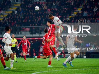 Ruben Loftus-Cheek participates in the match between AC Monza and AC Milan, Serie A, at U-Power Stadium in Monza, Italy, on November 2, 2024...