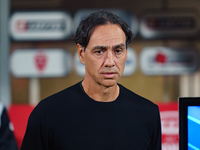 Alessandro Nesta, head coach of AC Monza, is present during the match between AC Monza and AC Milan in Serie A at U-Power Stadium in Monza,...