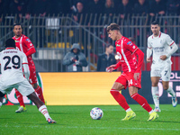 Daniel Maldini participates in the match between AC Monza and AC Milan, Serie A, at U-Power Stadium in Monza, Italy, on November 2, 2024. (