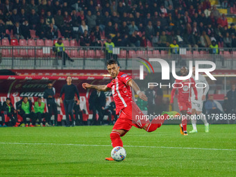 Dany Mota participates in the match between AC Monza and AC Milan, Serie A, at U-Power Stadium in Monza, Italy, on November 2, 2024. (