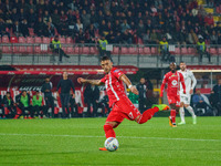 Dany Mota participates in the match between AC Monza and AC Milan, Serie A, at U-Power Stadium in Monza, Italy, on November 2, 2024. (