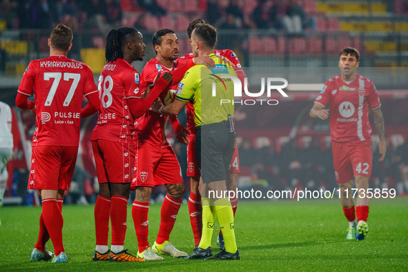 Armando Izzo participates in the match between AC Monza and AC Milan, Serie A, at U-Power Stadium in Monza, Italy, on November 2, 2024. 