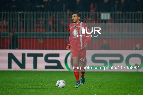 Andrea Carboni participates in the match between AC Monza and AC Milan, Serie A, at U-Power Stadium in Monza, Italy, on November 2, 2024. 