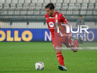 Andrea Carboni participates in the match between AC Monza and AC Milan, Serie A, at U-Power Stadium in Monza, Italy, on November 2, 2024. (