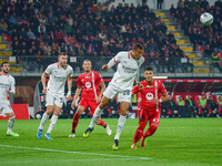 Malick Thiaw participates in the match between AC Monza and AC Milan, Serie A, at U-Power Stadium in Monza, Italy, on November 2, 2024. (