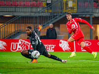 Daniel Maldini participates in the match between AC Monza and AC Milan, Serie A, at U-Power Stadium in Monza, Italy, on November 2, 2024. (