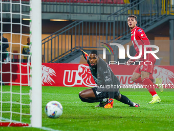 Daniel Maldini participates in the match between AC Monza and AC Milan, Serie A, at U-Power Stadium in Monza, Italy, on November 2, 2024. (