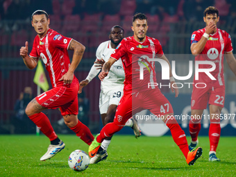 Dany Mota participates in the match between AC Monza and AC Milan, Serie A, at U-Power Stadium in Monza, Italy, on November 2, 2024. (