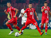 Dany Mota participates in the match between AC Monza and AC Milan, Serie A, at U-Power Stadium in Monza, Italy, on November 2, 2024. (